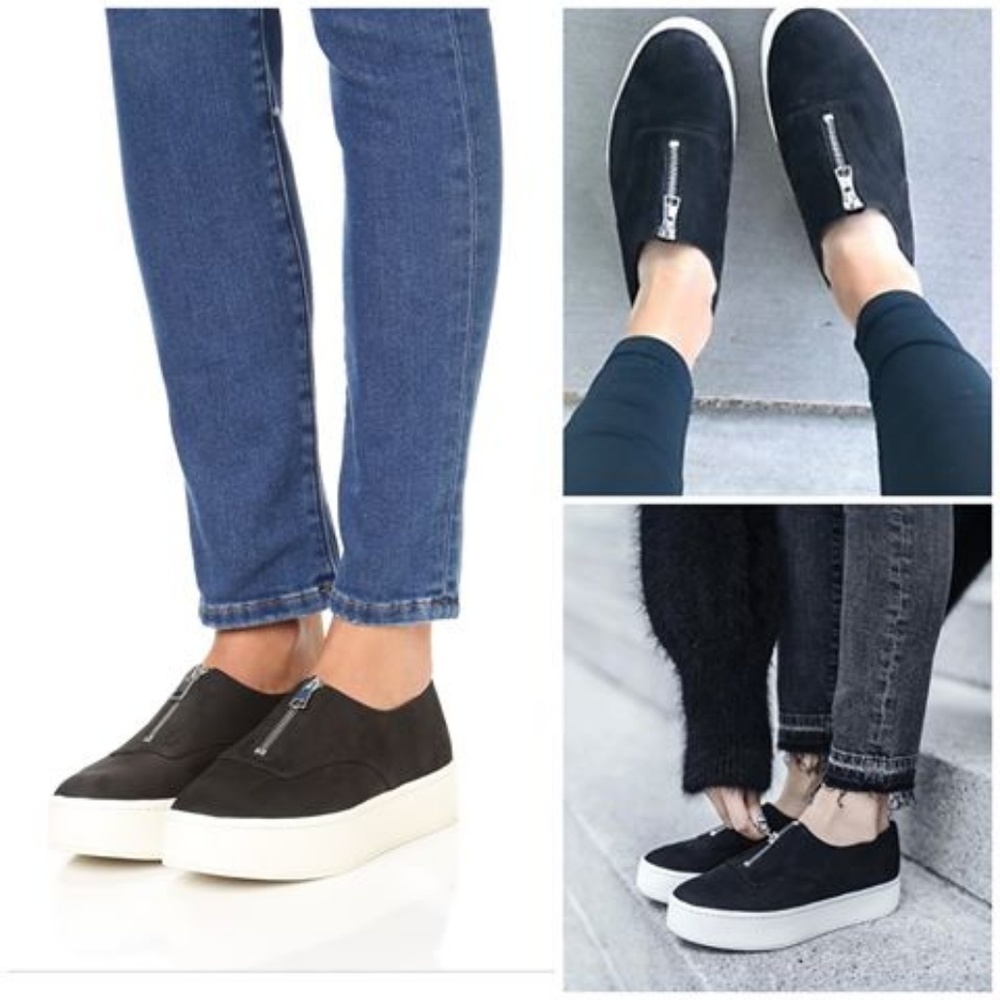 Vince Warner Platform Sneaker slip on size 7